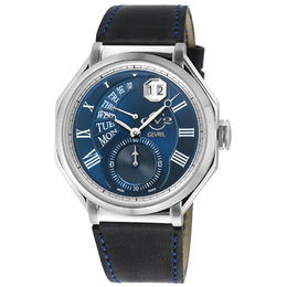 Gevril Marchese Quartz Blue Dial Mens Watch 42421