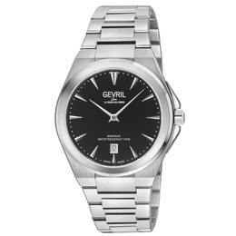 Gevril Montauk Quartz Black Dial Mens Watch 49900b