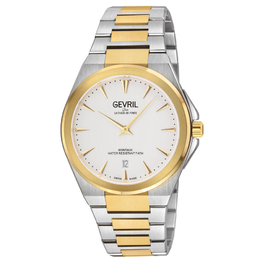 Gevril Montauk Quartz White Dial Mens Watch 49904b