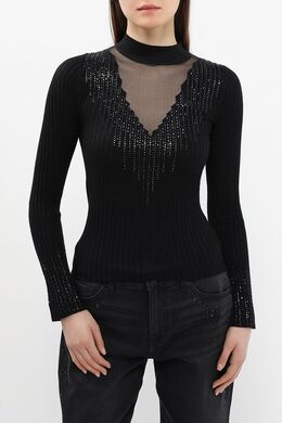 Guess: Чёрный свитер 