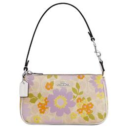 Coach Сумка через плечо Nolita Coated Canvas малая женская Silver & Sand Multicolor cbm73-svsas