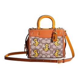 Кожаная сумка-кроссбод Rogue Cow малая женская cocoa Coach cs144-b4ta7