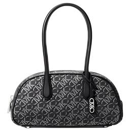 Michael Kors Искусственная кожа женская сумка через плечо малая black & silver gray 30f4g1us5v-023