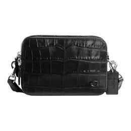 Coach Сумка через плечо Charter Cow Leather, унисекс черная cw431-blk