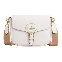 Coach Сумка amelia из коровьей кожи, средняя, через плечо, кроссбоди, женская, белая cp107-imchk