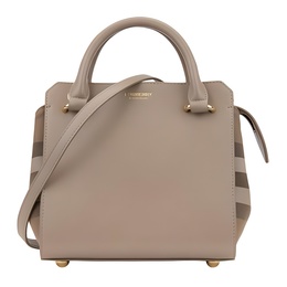 Кожаная женская сумка coffee Burberry 80844801