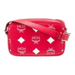 MCM Кожаная поясная сумка small women's red candy red mmreata01xf001