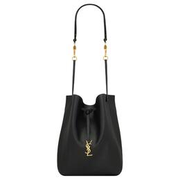 Saint Laurent Овчинная сумка через плечо женская черная 804302-1el0w-1000