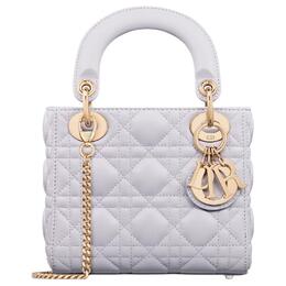 Christian Dior Женская мини-сумка Lady Sheepskin через плечо lilac m0505onge-m848