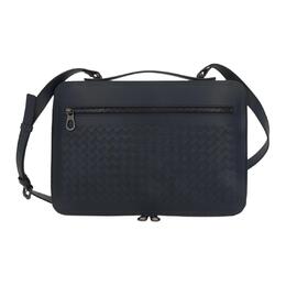 Bottega Veneta Кожаная сумка для ноутбука Men's Marine Blue 536287v46514004