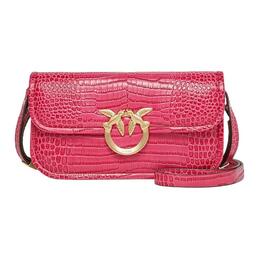 Pinko Металлическая декоративная сумка кроссбоди женская red 105083-a2oh-n17v