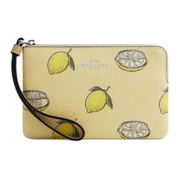 Coach Клатч Coated Canvas малый женский желто-зеленый cbb80-svxuc