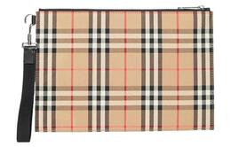 Burberry Клатч из холста мужской khaki 8014989