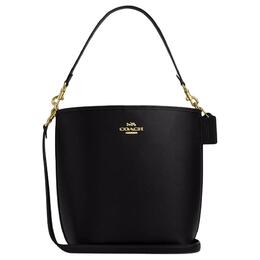 Coach Кожаная городская сумка через плечо с одним ремнем, большая женская сумка black ct803-imblk