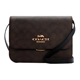 Coach Сумка через плечо Brynn Coated Canvas с кожаными деталями, женская коричневая c5633-imaa8