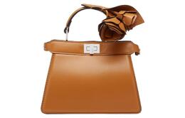 Fendi Сумка через плечо Peekaboo ISeeU из кожи Nappa, кросс-боди, женская сумка Brown 8bn335-ansz-f119u