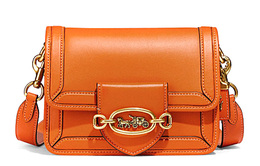Кожаная сумка hero cow, сумка через плечо, кросс-боди trumpets, женская, orange Coach c8441-b4a8