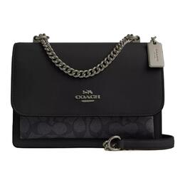 Coach Сумка через плечо Klare Coated Canvas, женская черная cv978-qbmi5