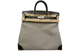 Hermes Сумка Haut A Courroies Canvas, мужская, черно-белая h082435ckaa