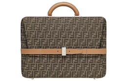 Fendi Сумка-чемодан мужская fabric with leather коричневая 7vv159-afbv-f1hrm