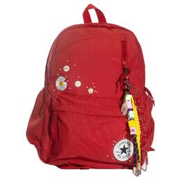 Converse Средний унисекс красный рюкзак из полиэстера cv2213004ps-002(team1050-夏日雏菊） | red