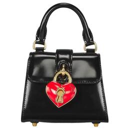 Moschino Кожаная наплечная сумка через плечо женская черная aef2312a754280170555