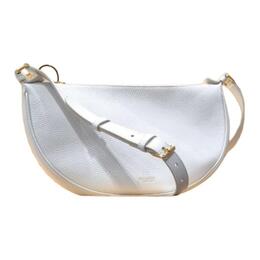 Burberry Кожаная женская сумка через плечо белого цвета 80845951