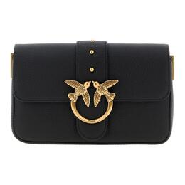 Pinko Сумка через плечо LOVE Series Goatskin, женская black 104340-a2ox-z99q