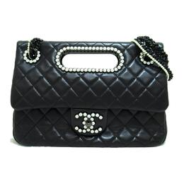 Chanel Блестящая кожа ягненка клатч, сумка через плечо, кроссбоди, женская сумка black as4221-b13381-94305