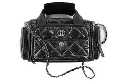 Chanel Нейлоновая сумка для боулинга, сумка через плечо, кроссбоди tubas women's black as4364-b13845-94305