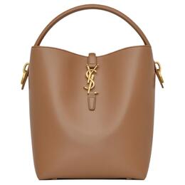 Saint Laurent Кожаная ведерка, удобная сумка через плечо, женская коричневая 742828-2r20w-2536