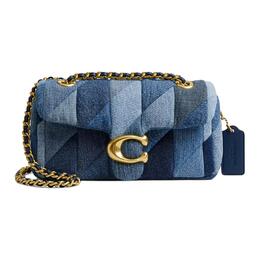 Coach Сумка через плечо Tabby Denim With Nappa Leather Small, женская, джинсовый синий cam93-b4ei
