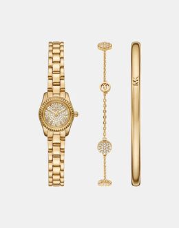 Женские часы Lexington с тремя стрелками, нержавеющая сталь, золото Michael Kors 151462706 | gold