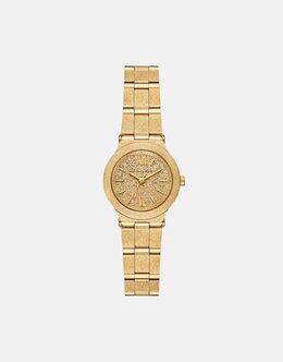 Женские часы с тремя ручками, нержавеющая сталь, золото Michael Kors 151461657 | gold