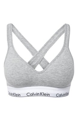 Calvin Klein: Серый бюстгальтер 