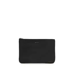Kiton Black Fabric Clutch Bag kiuba0059n0127001004nerobb