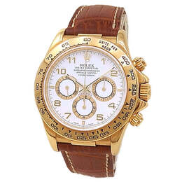 Pre-owned Rolex Cosmograph Daytona Chronograph Automatic White Dial Mens Watch 16518 wal