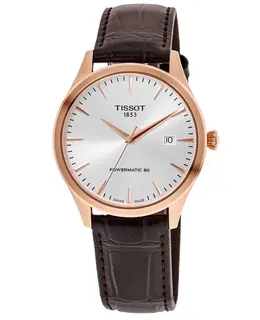 Tissot Classic Dream Automatic Silver Dial Leather Strap Men's Watch t158.407.36.031.00