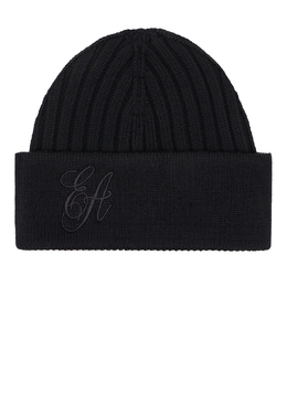 EMPORIO ARMANI: Чёрная шапка 