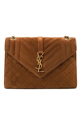 Saint Laurent: Коричневая сумка  Cassandra Medium