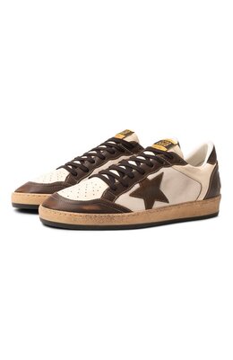 Golden Goose Deluxe Brand: Коричневые кеды  Ball Star
