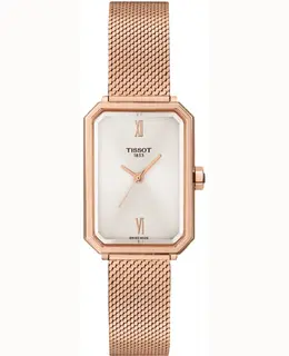 Tissot SRV 30mm Silver Dial Rose Gold PVD Steel Women's Watch t160.110.33.033.00