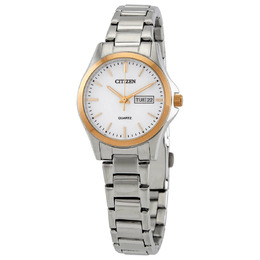 Citizen Quartz White Dial Ladies Watch eq0596-87a