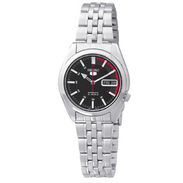 Seiko Series 5 Automatic Black Dial Unisex Watch snk375k1