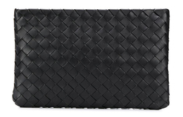 Bottega Veneta Кожаный клатч унисекс черный 608232vcpp2-2700