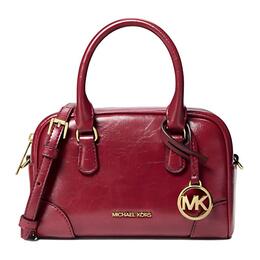 Кожаная сумка Small женская вишневая Michael Kors, Shopping Bag Set(Set+Shopping Bag) 35f5g7oc0y-cherry
