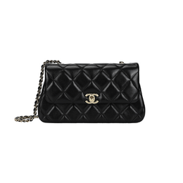Женская черная сумка через плечо из овчины Chanel, Set (Bag+Dust Bag) ap4592-b20146-94305