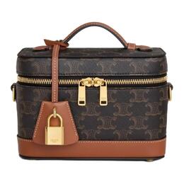 Celine Сумка Triomphe Canvas женская коричневая 119462bzj-04lu