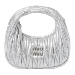 Miu Miu Сумка мини женская из кожи наппа silver 5bp078_an88_f0118_v_ooo