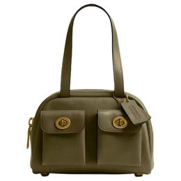 Coach Кожаная сумка small women's olive green ccc55-1zolv